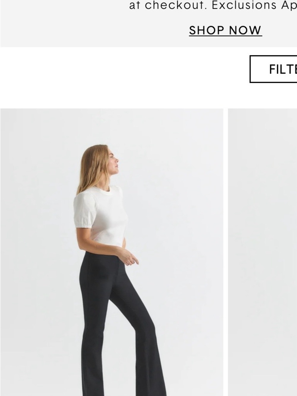 10 Crosby Derek Lam Black High-Rise Flared Pants
